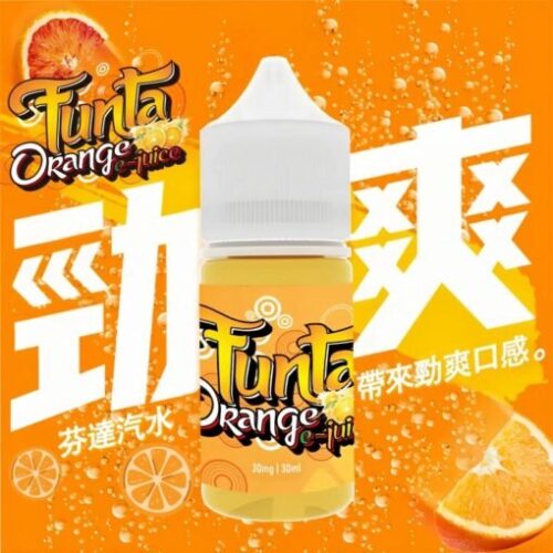 Alternative view of FUNTA芬達橘子汽水口味煙油30ml｜3%尼古丁配方｜氣泡橘香還原度高